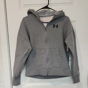 Under Armour Women's Gray Zip-Up Hoodie!